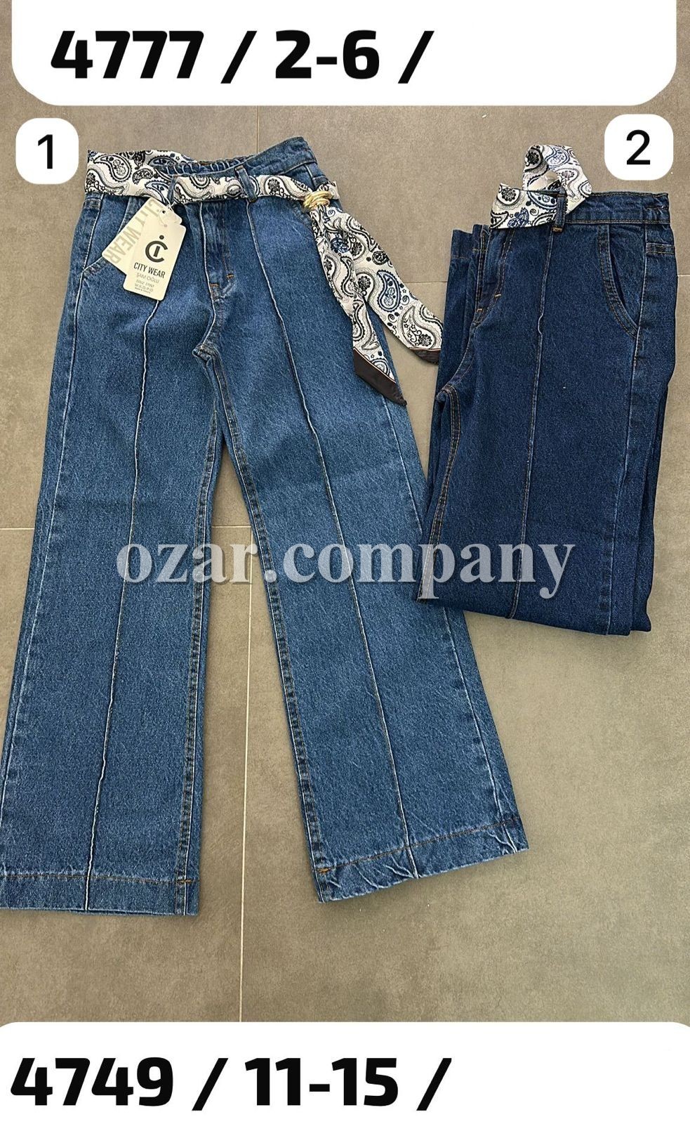 Джинсы Для Девочки City Wear (2-3-4-5-6лет) 