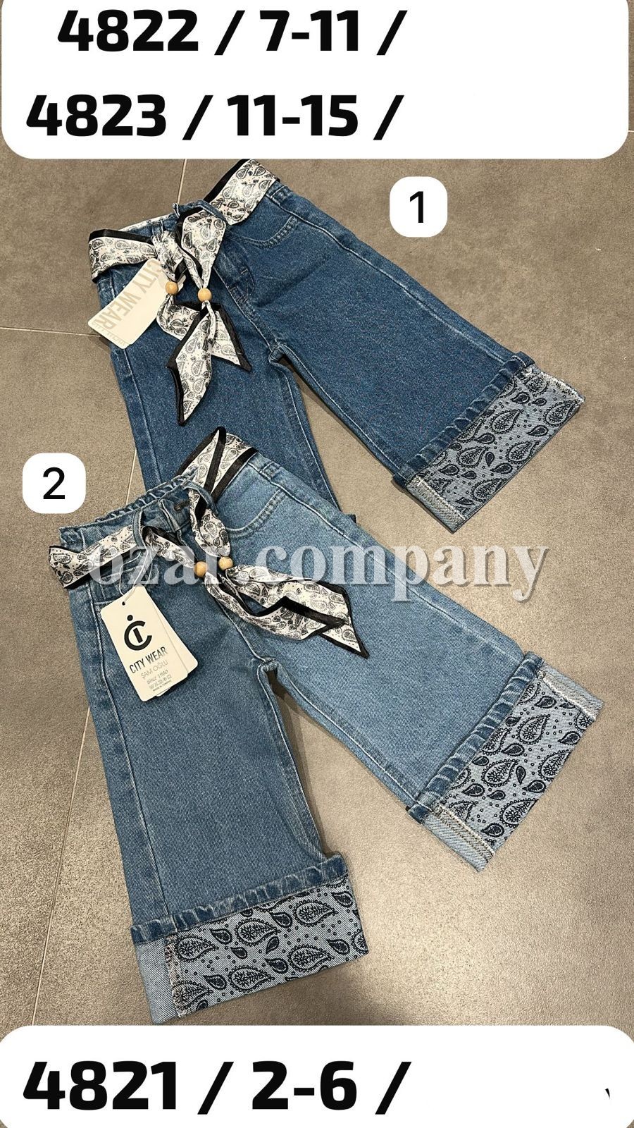 Джинсы Для Девочки City Wear (2-3-4-5-6лет) 