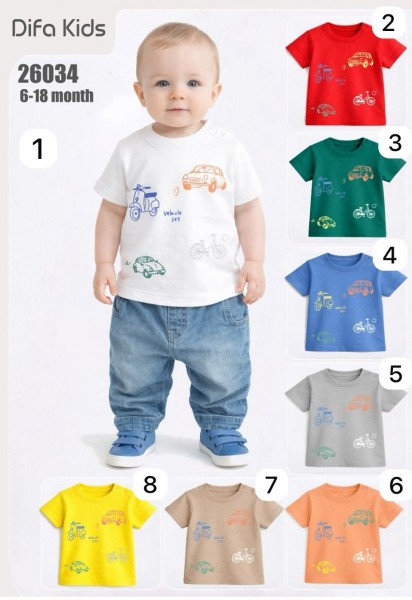 Футболка Для Мальчика Difa Kids (6-9-12-18мес.)