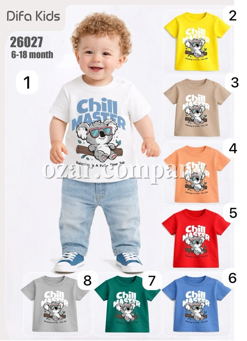 Футболка Для Мальчика Difa Kids (6-9-12-18мес.)