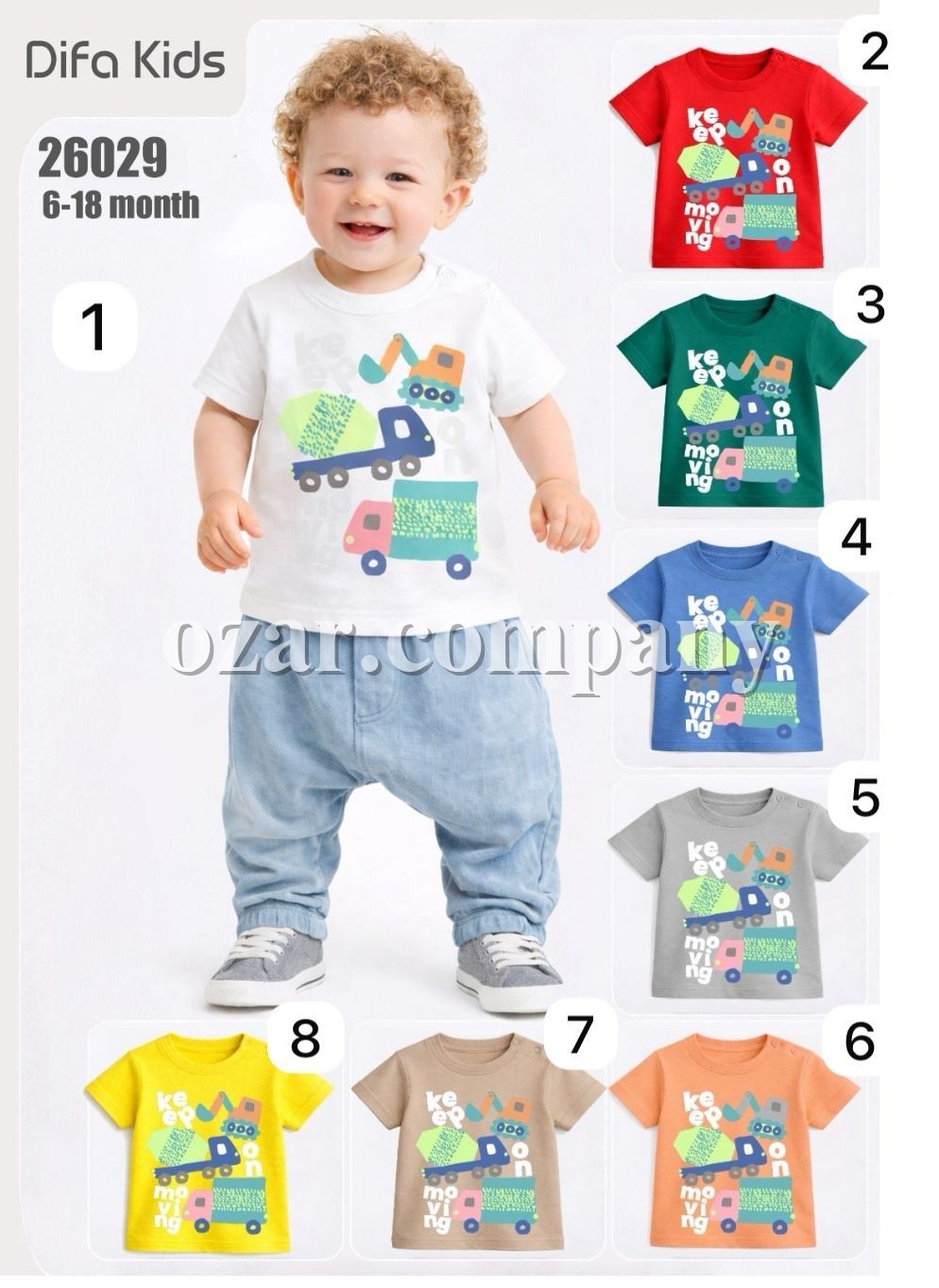 Футболка Для Мальчика Difa Kids (6-9-12-18мес.)