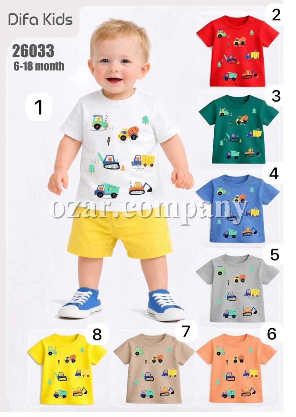 Футболка Для Мальчика Difa Kids (6-9-12-18мес.)