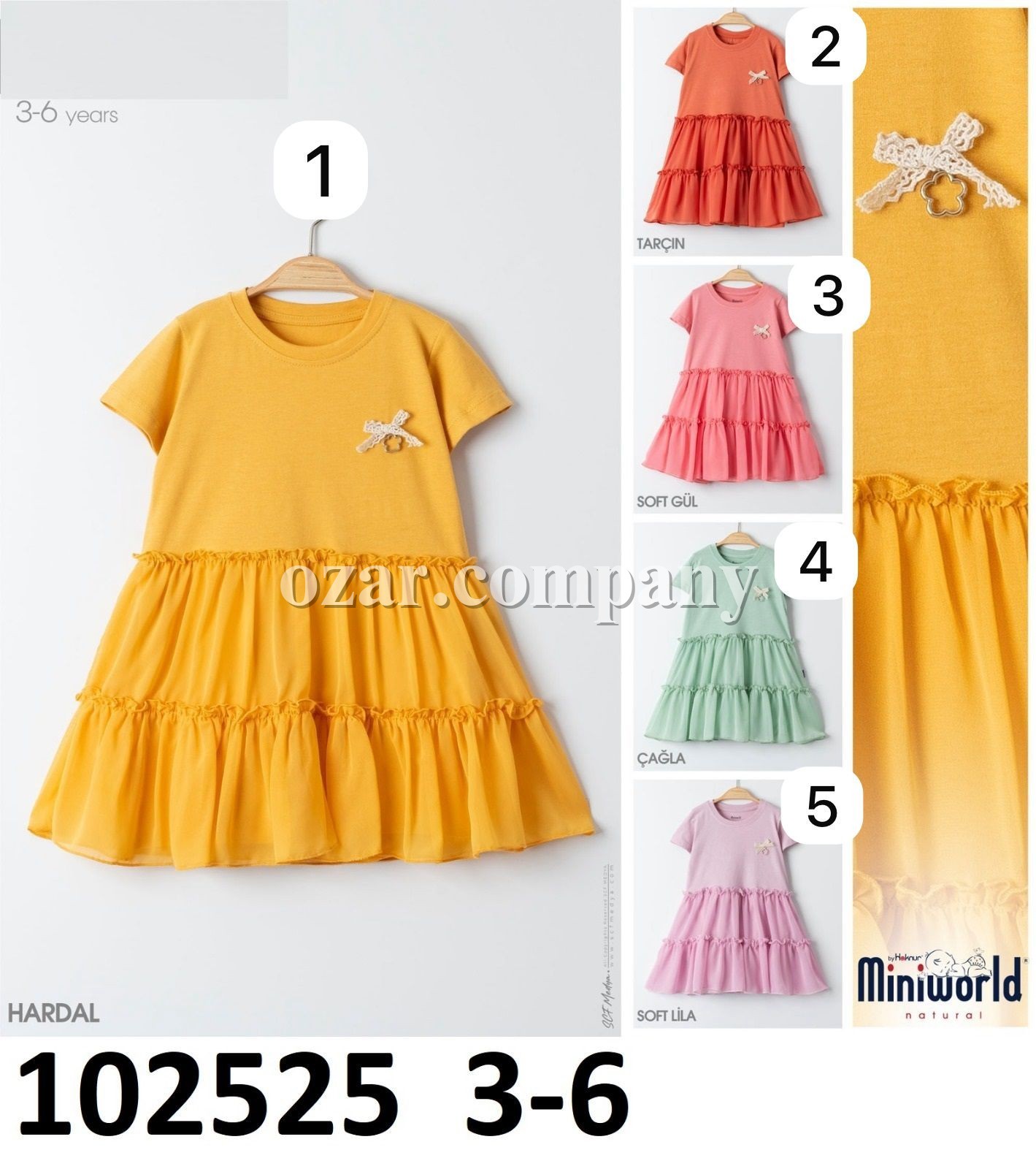 Платье Для Девочки Miniworld (3-4-5-6лет) 