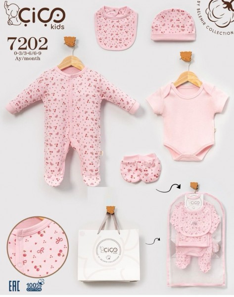 Комплект Для Девочки Cico Kids (0-3/3-6/6-9мес.)