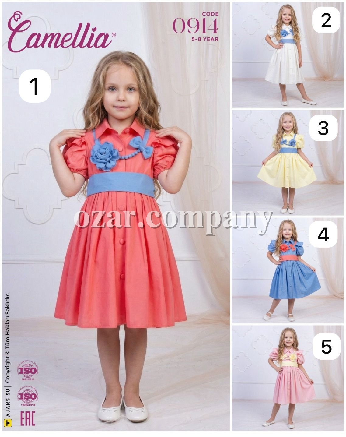 Платье Для Девочки Camellia (5-6-7-8лет) 