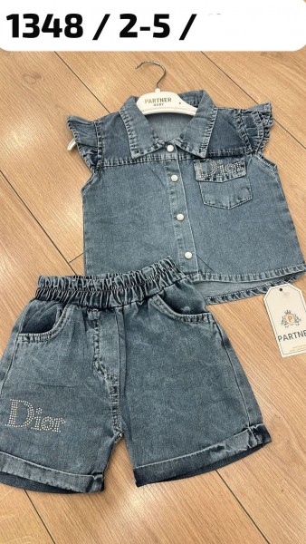 Джинсовый Костюм Для Девочки Partner (2-3-4-5лет)
