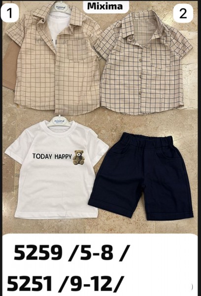 Костюм Тройка Для Мальчика Mixima (5-6-7-8лет) 