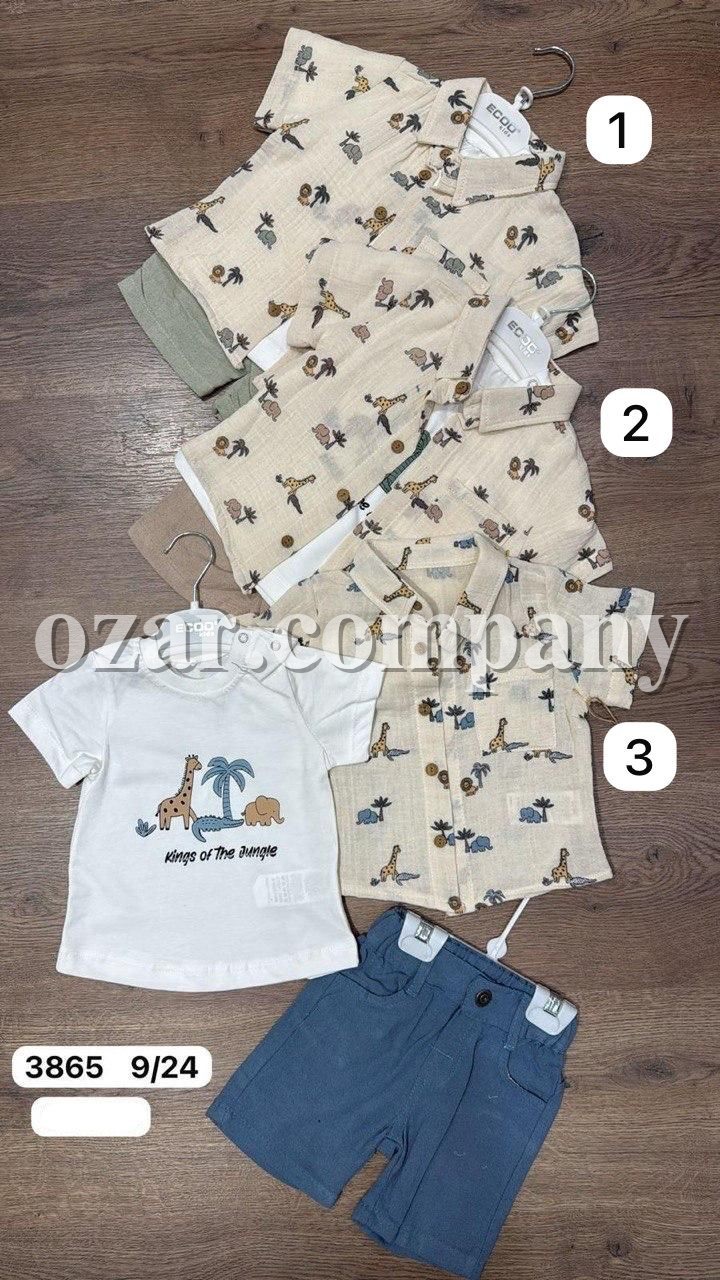 Костюм Тройка Для Мальчика Ecoo (9-12-18-24мес.)