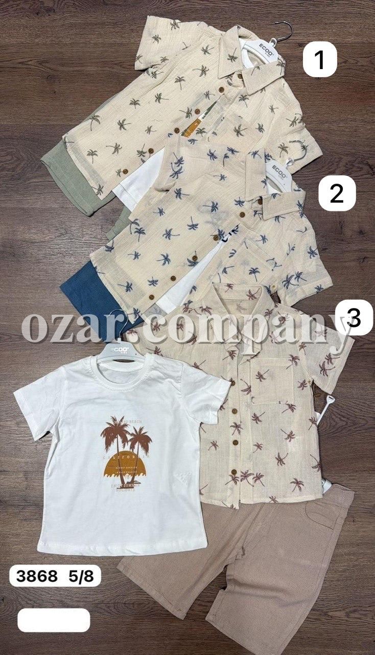 Костюм Тройка Для Мальчика Ecoo (5-6-7-8лет) 