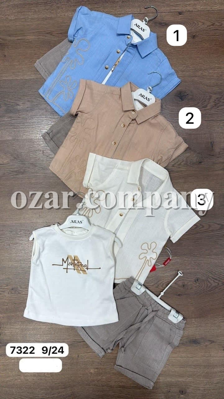 Костюм Тройка Для Мальчика Aras (9-12-18-24мес.)