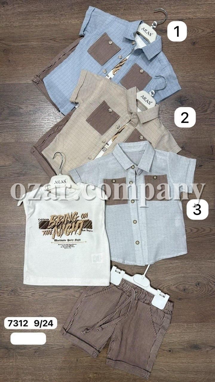 Костюм Тройка Для Мальчика Aras (9-12-18-24мес.)