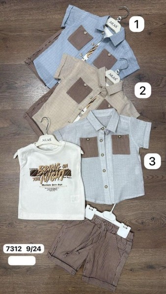 Костюм Тройка Для Мальчика Aras (9-12-18-24мес.)