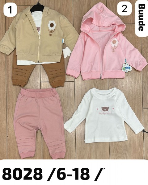 Костюм Тройка Для Девочки Buude Kids (6-9-12-18мес.)