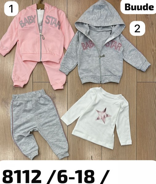 Костюм Тройка Для Девочки Buude Kids (6-9-12-18мес.)