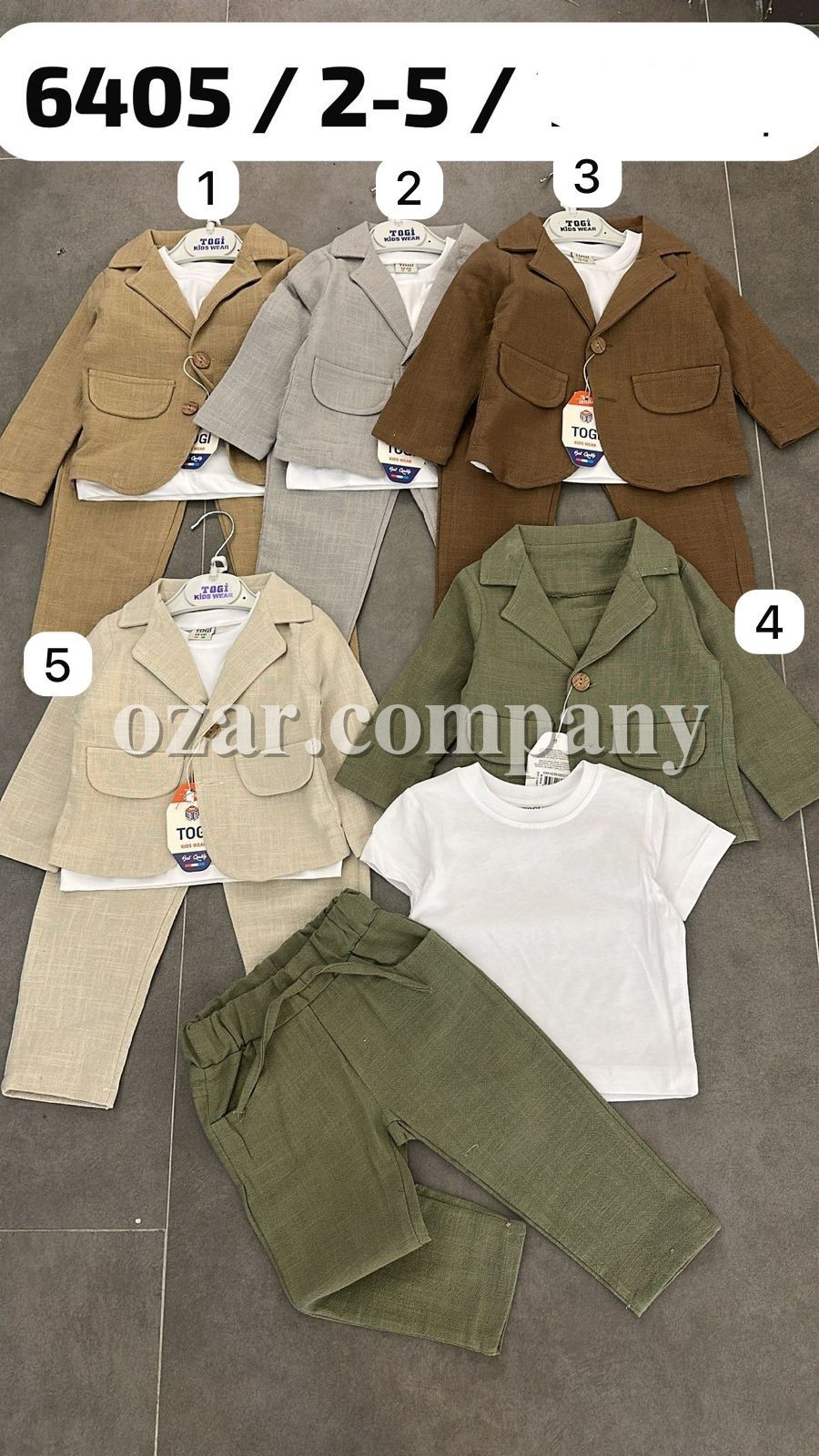 Костюм Тройка Для Мальчика Togi (2-3-4-5лет)