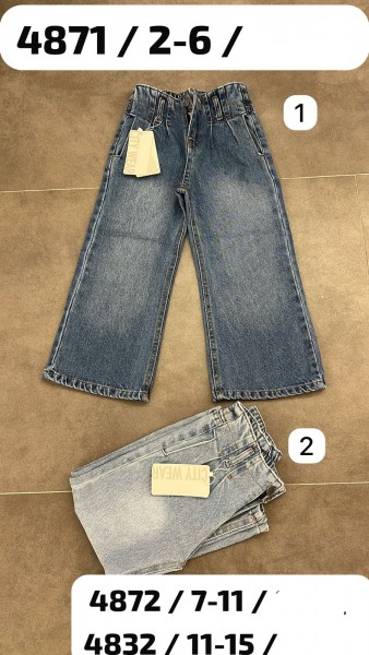 Джинсы Для Девочки City Wear (2-3-4-5-6лет) 