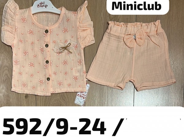 Муслиновый Костюм Для Девочки Mini Clup (9-12-18-24мес.)