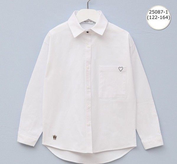 Школьная Рубашка Для Девочки Wanex (7-8-9-10-11-12-13-14лет) 