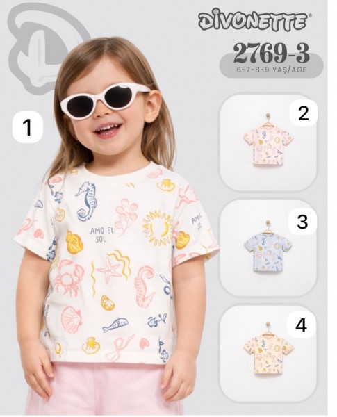 Футболка Для Девочки Divonette (6-7-8-9лет) 