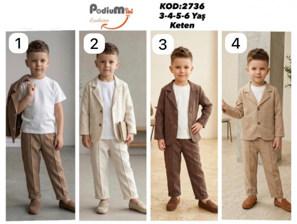 Костюм Тройка Для Мальчика PodiuMini (3-4-5-6лет) 