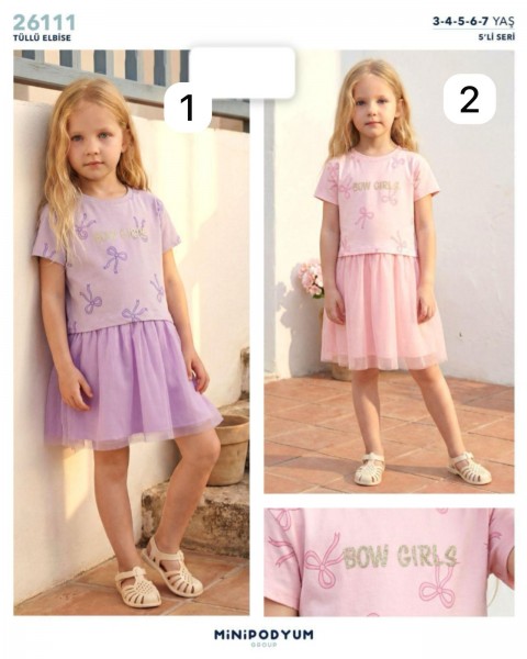 Платье Для Девочки Bupper Minipodyum (3-4-5-6-7лет) 