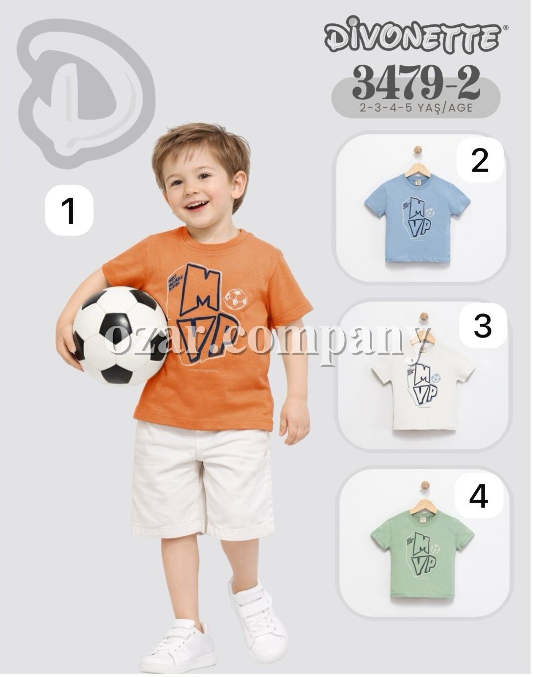 Футболка Для Мальчика Divonette (2-3-4-5лет)