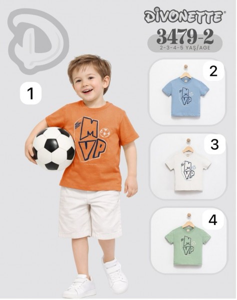 Футболка Для Мальчика Divonette (2-3-4-5лет)