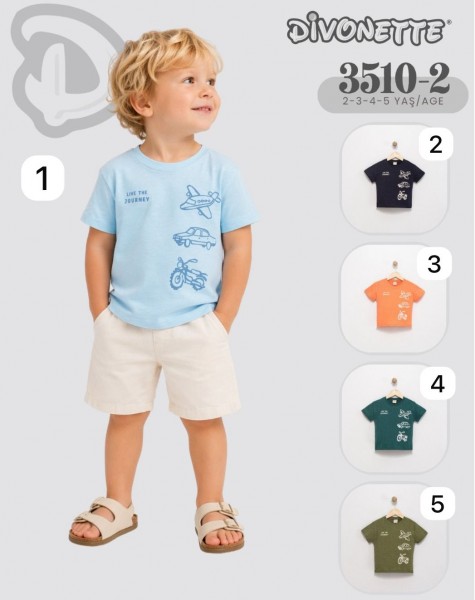 Футболка Для Мальчика Divonette (2-3-4-5лет)