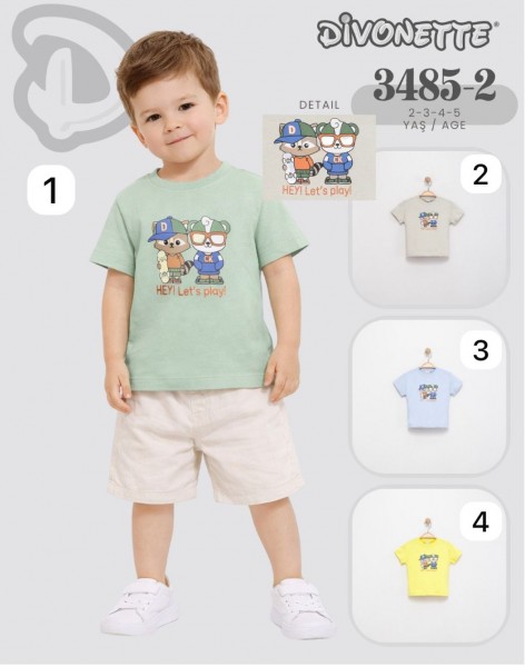 Футболка Для Мальчика Divonette (2-3-4-5лет)
