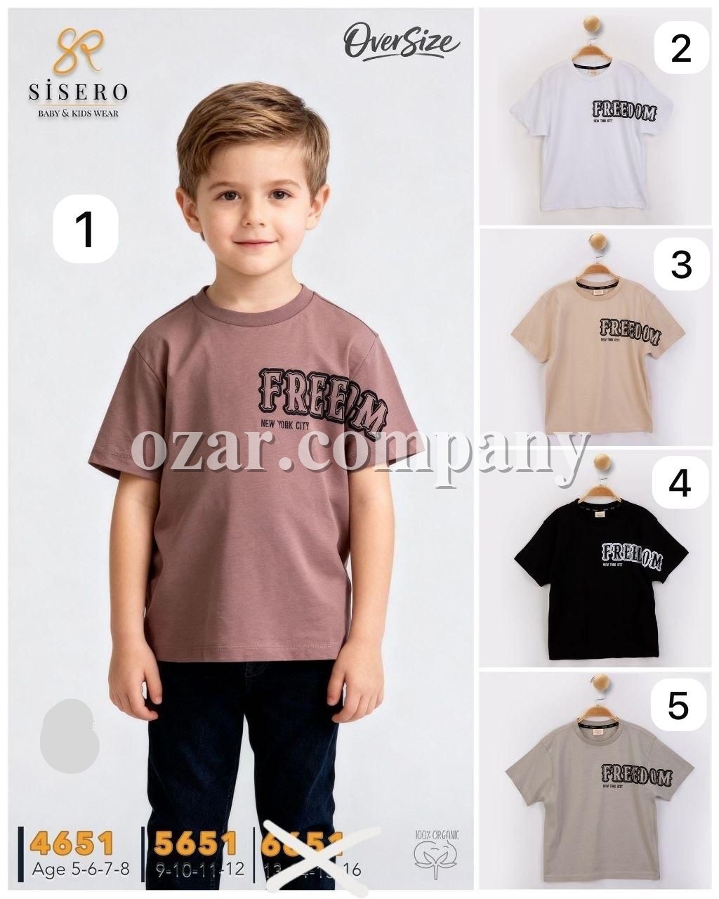 Футболка Для Мальчика Sisero (5-6-7-8лет) 