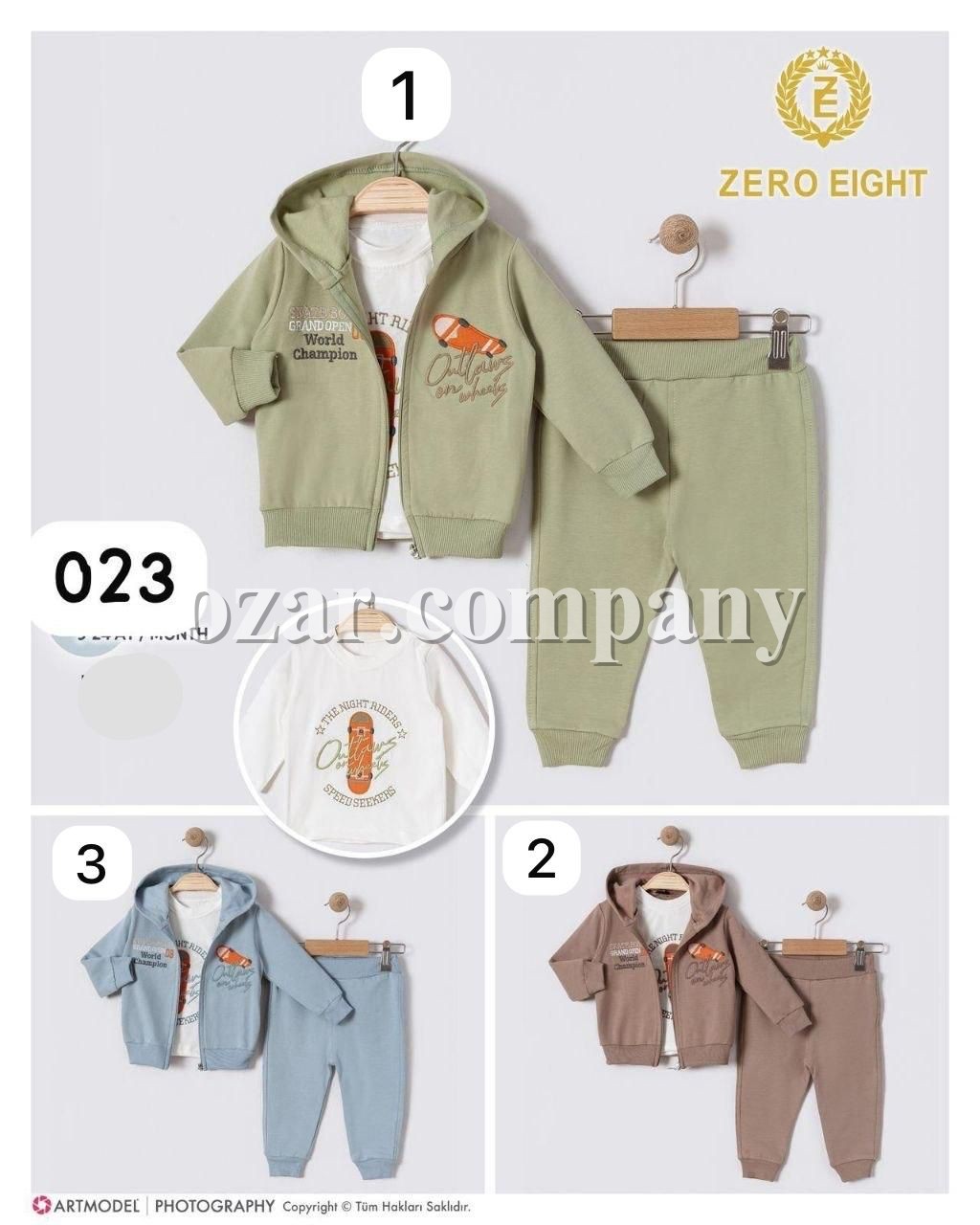 Костюм Тройка Для Мальчика Zero Eight (9-12-18-24мес.)