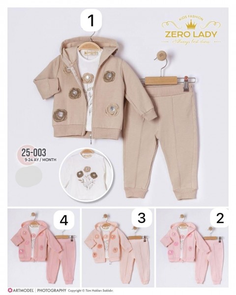 Костюм Тройка Для Девочки Zero Eight (9-12-18-24мес.)