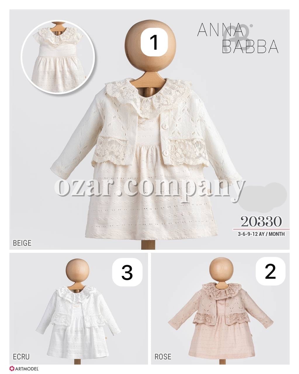 Платье Для Девочки Anna Babba (1-3/3-6/6-9/9-12мес.)