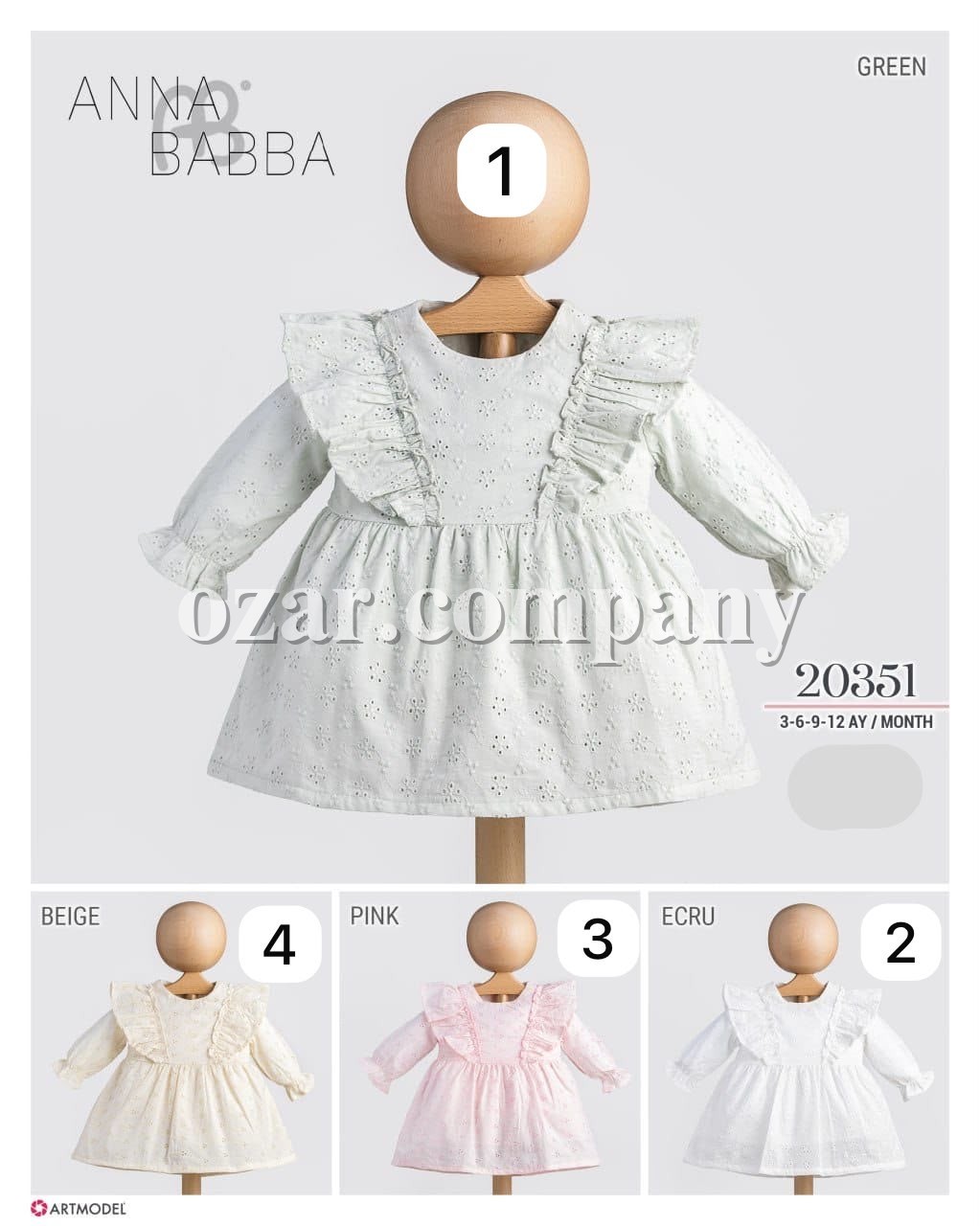 Платье Для Девочки Anna Babba (3-6-9-12мес.)