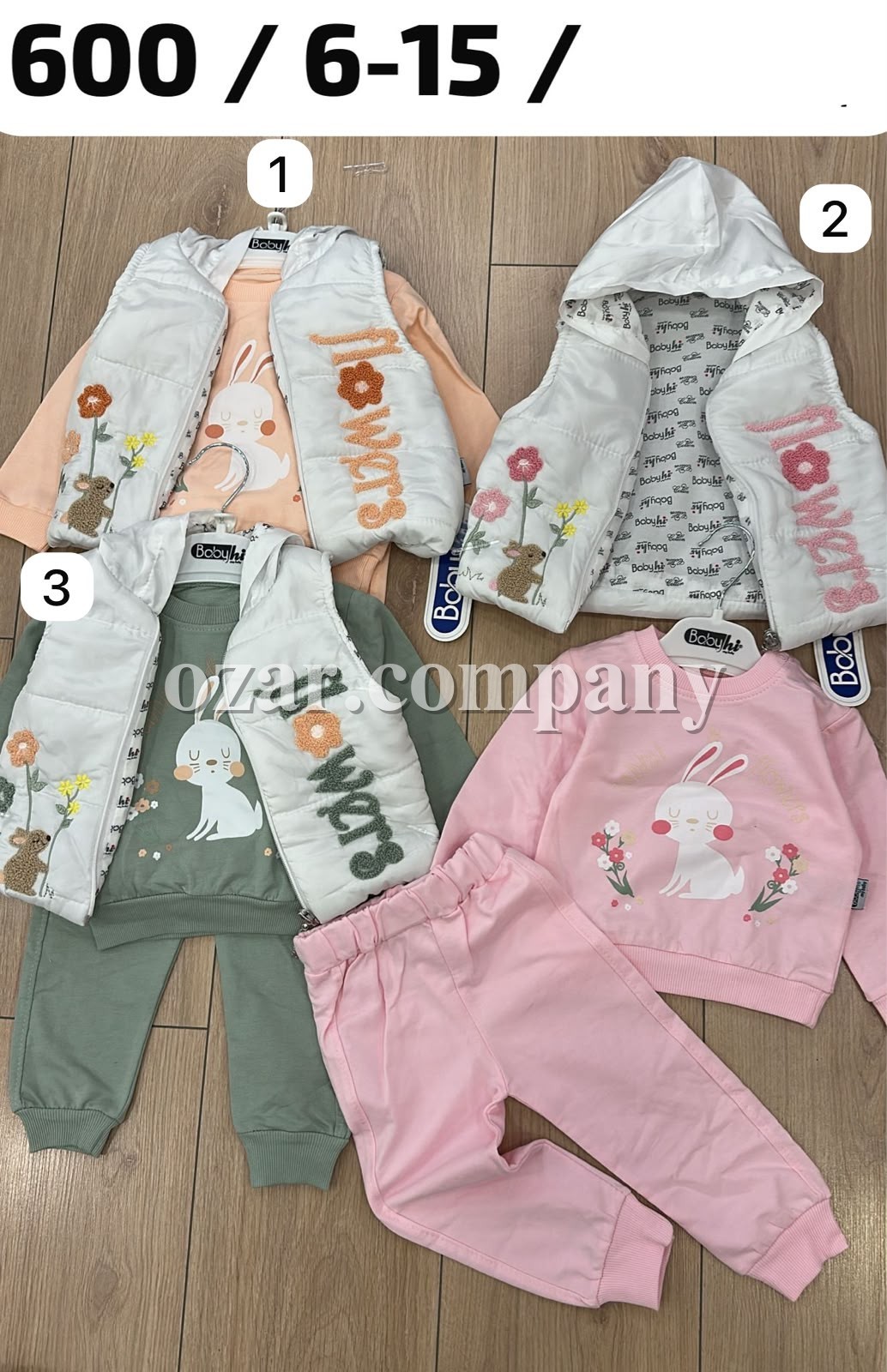 Костюм Тройка Для Девочки Babyhi (6-9-12-18мес.)