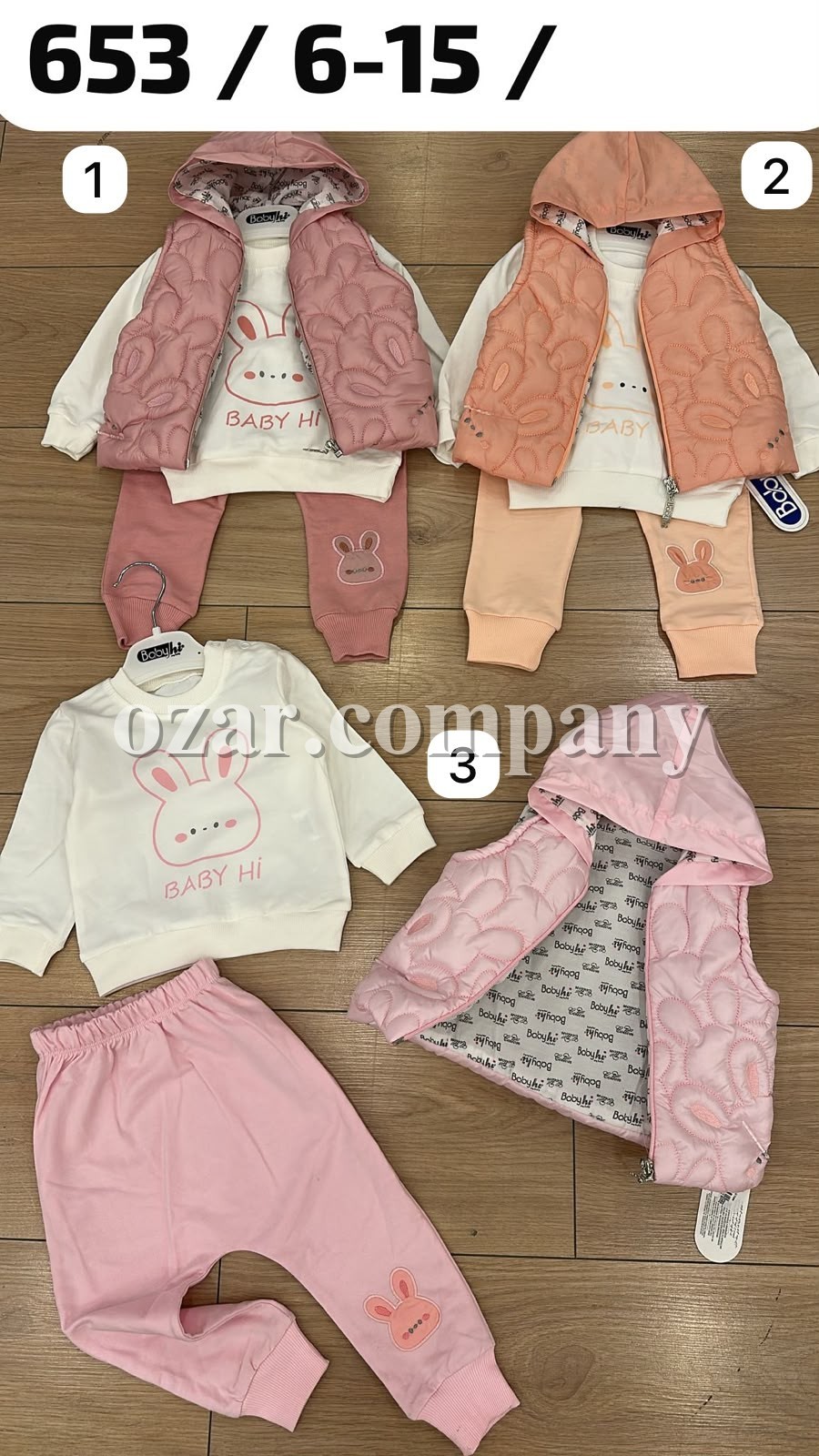 Костюм Тройка Для Девочки Babyhi (6-9-12-18мес.)