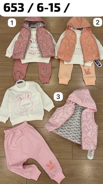 Костюм Тройка Для Девочки Babyhi (6-9-12-18мес.)