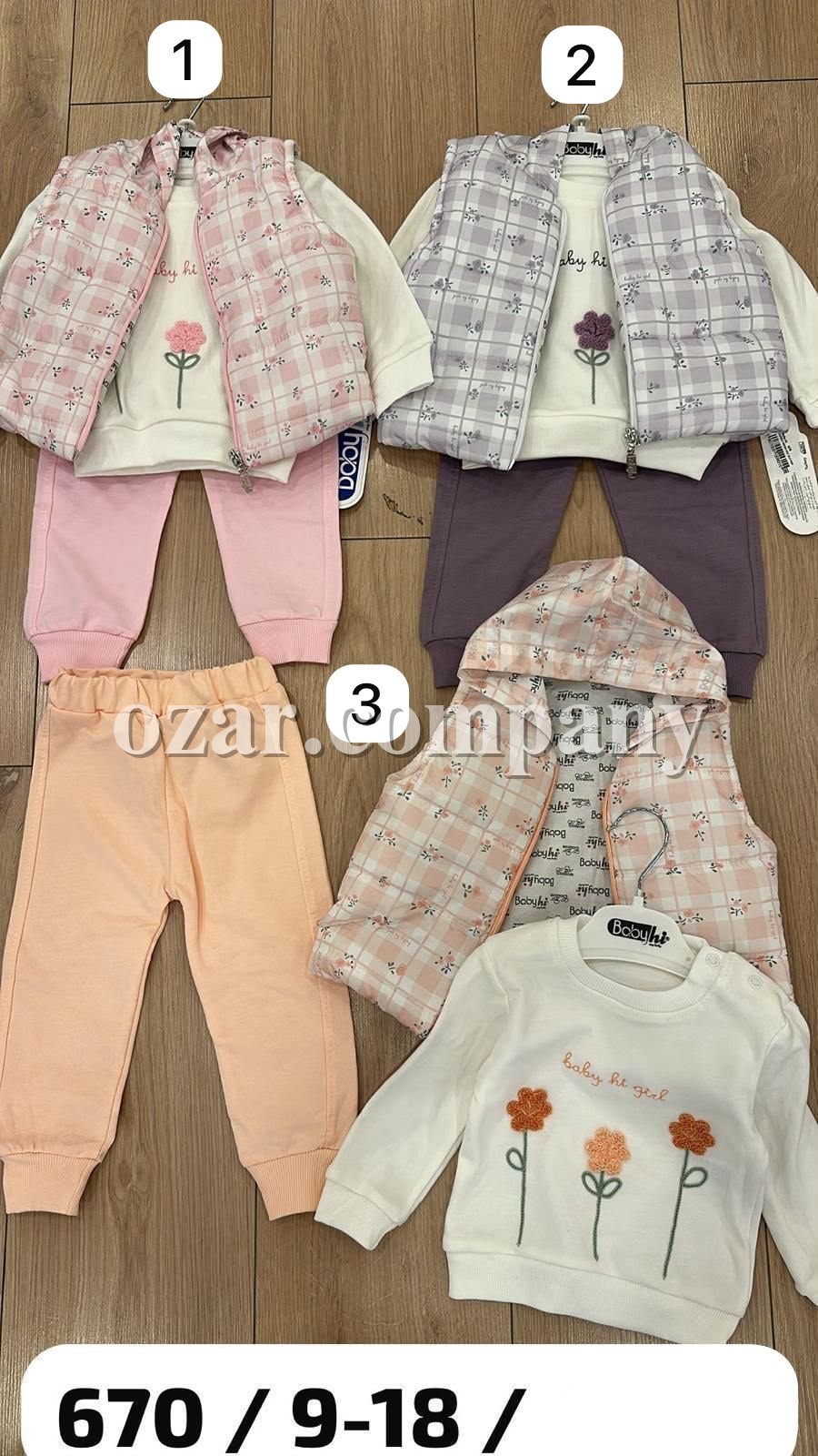 Костюм Тройка Для Девочки Babyhi (9-12-18мес.)