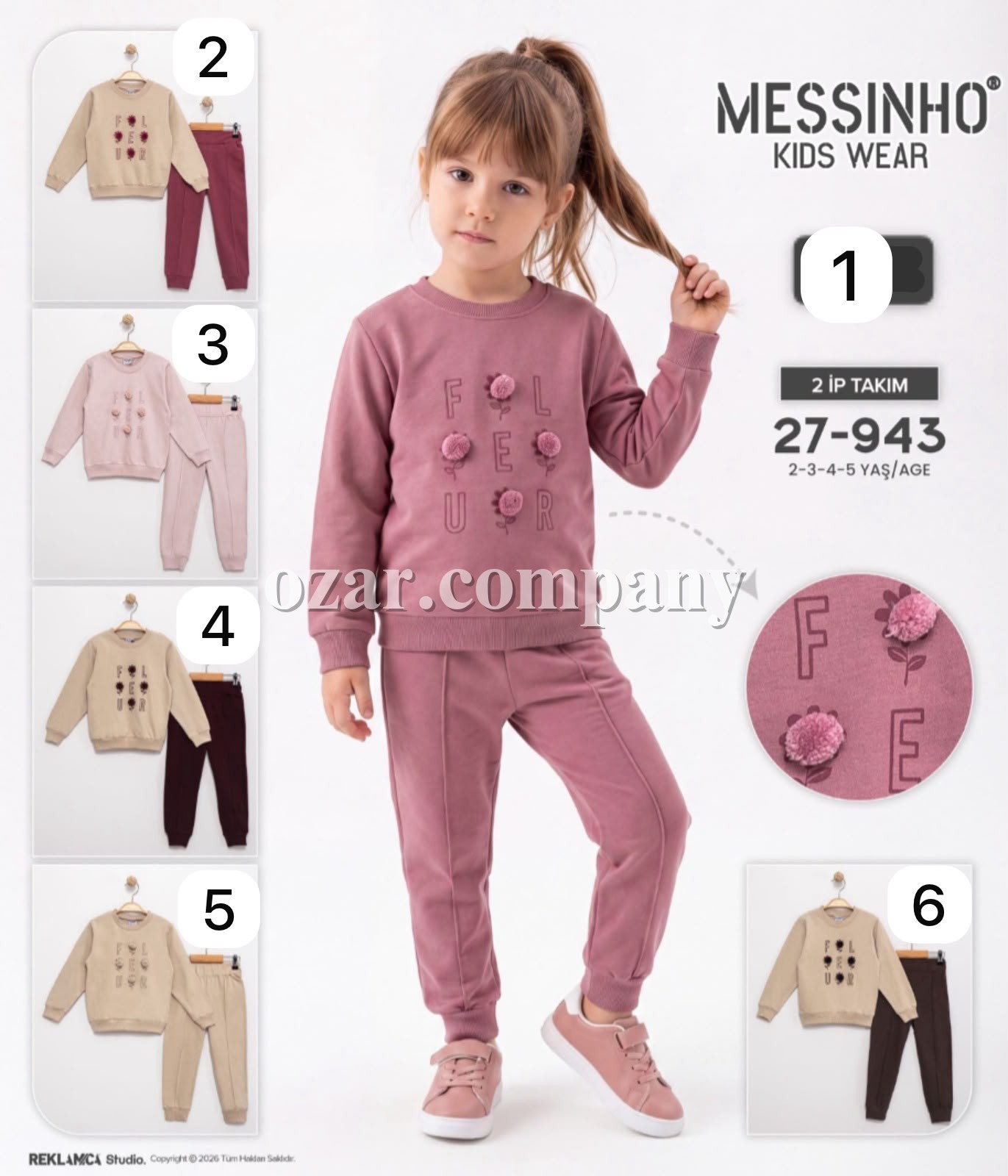 Костюм Двунитка Для Девочки Messinho (2-3-4-5лет)