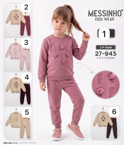 Костюм Двунитка Для Девочки Messinho (2-3-4-5лет)
