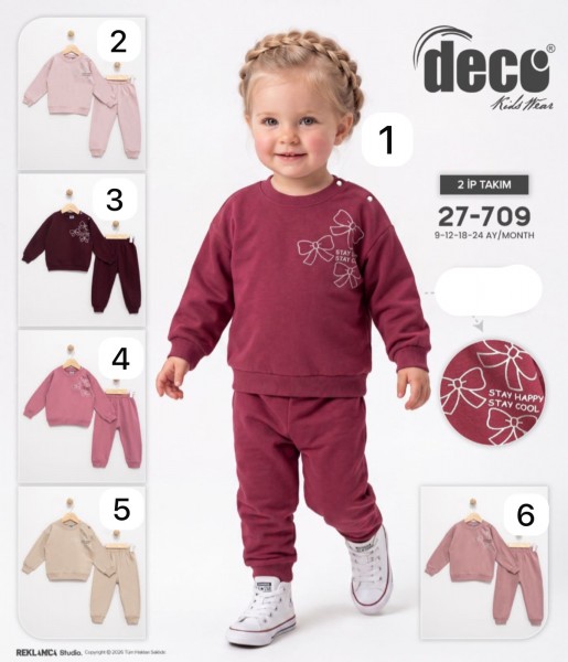 Костюм Двунитка Для Девочки Deco (9-12-18-24мес.)