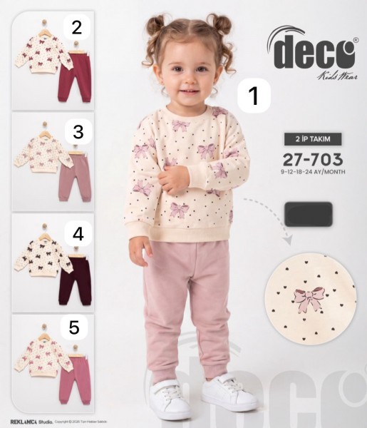 Костюм Двунитка Для Девочки Deco (9-12-18-24мес.)