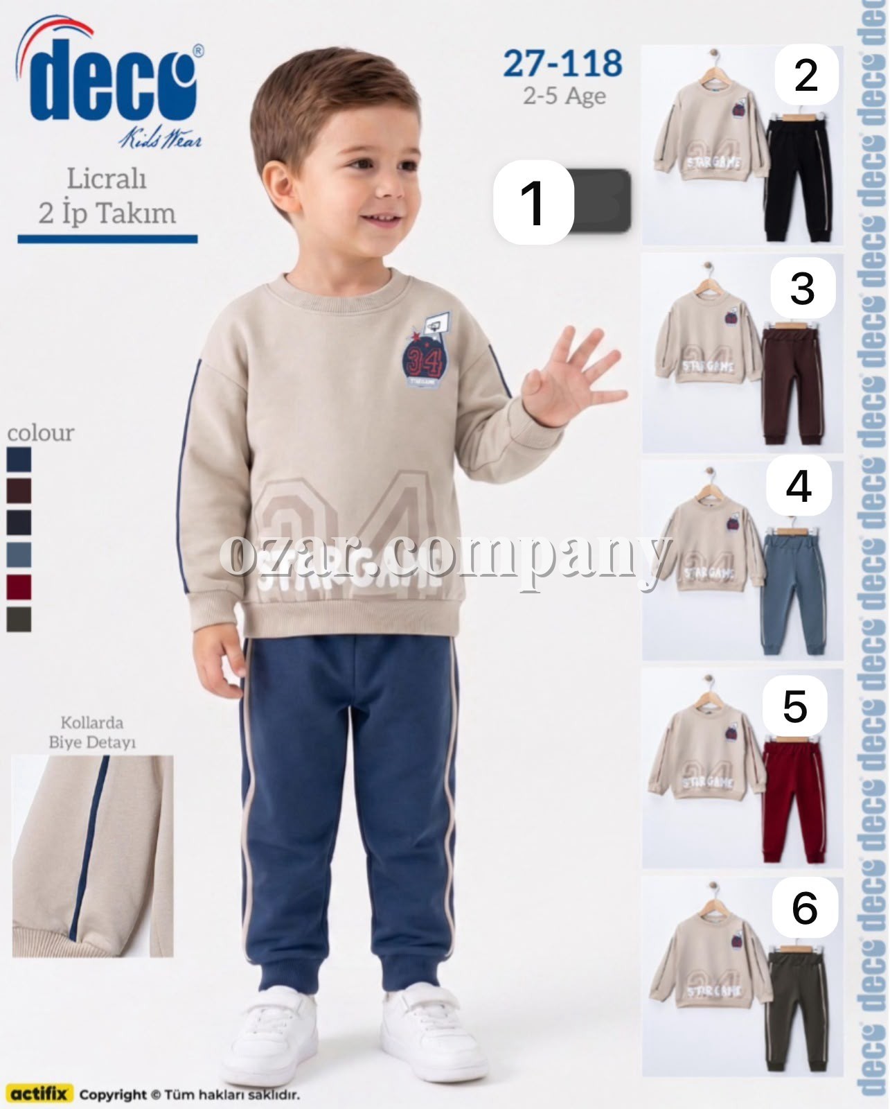 Костюм Двунитка Для Мальчика Deco (2-3-4-5лет)