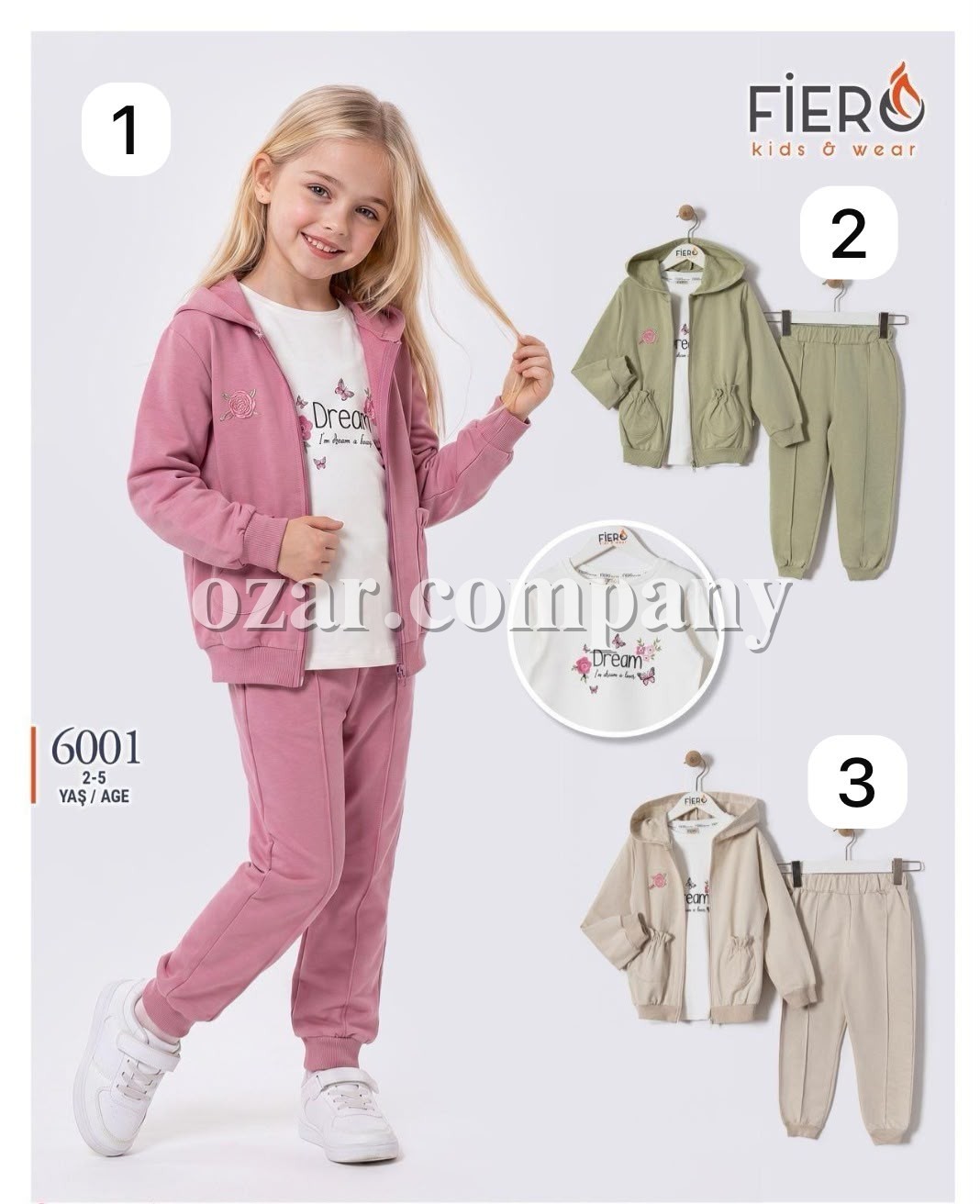 Костюм Тройка Для Девочки Fiero Kids (2-3-4-5лет)