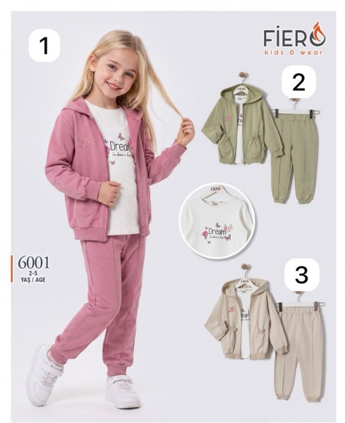 Костюм Тройка Для Девочки Fiero Kids (2-3-4-5лет)