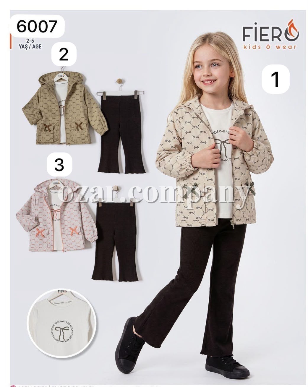 Костюм Тройка Для Девочки Fiero Kids (2-3-4-5лет)