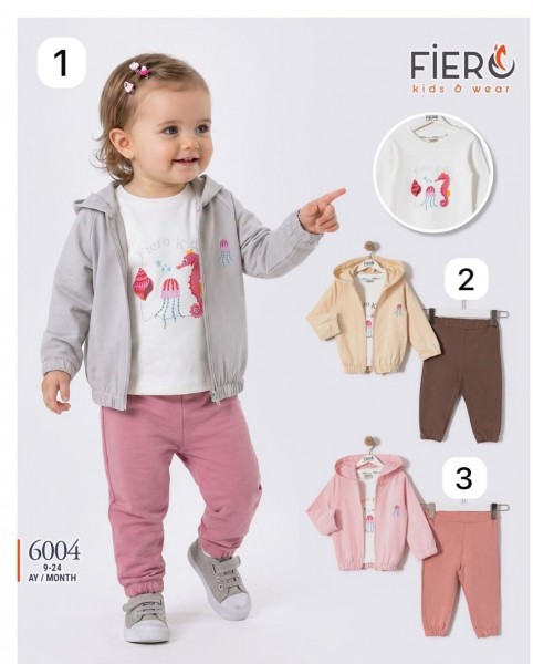 Костюм Тройка Для Девочки Fiero Kids (9-12-18-24мес.)
