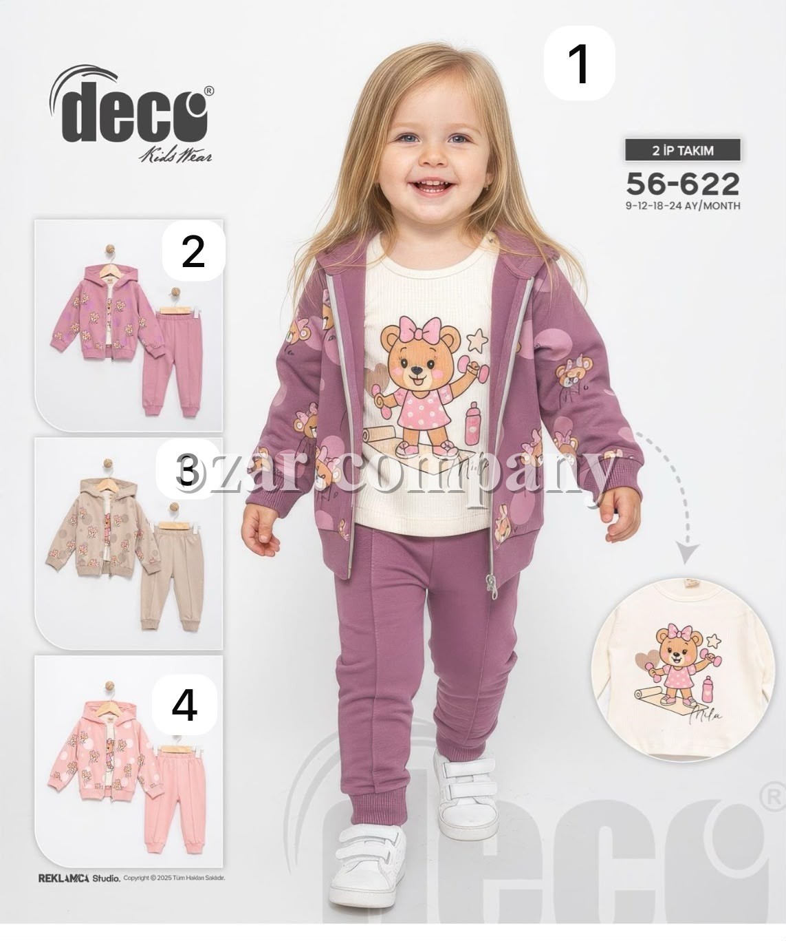 Костюм Двунитка Для Девочки Deco (9-12-18-24мес.)