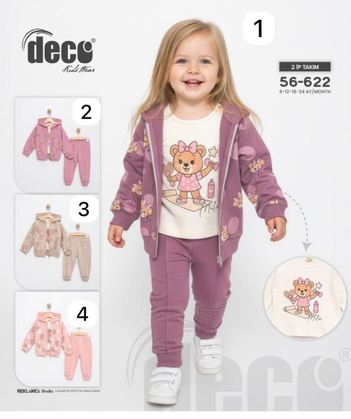 Костюм Двунитка Для Девочки Deco (9-12-18-24мес.)