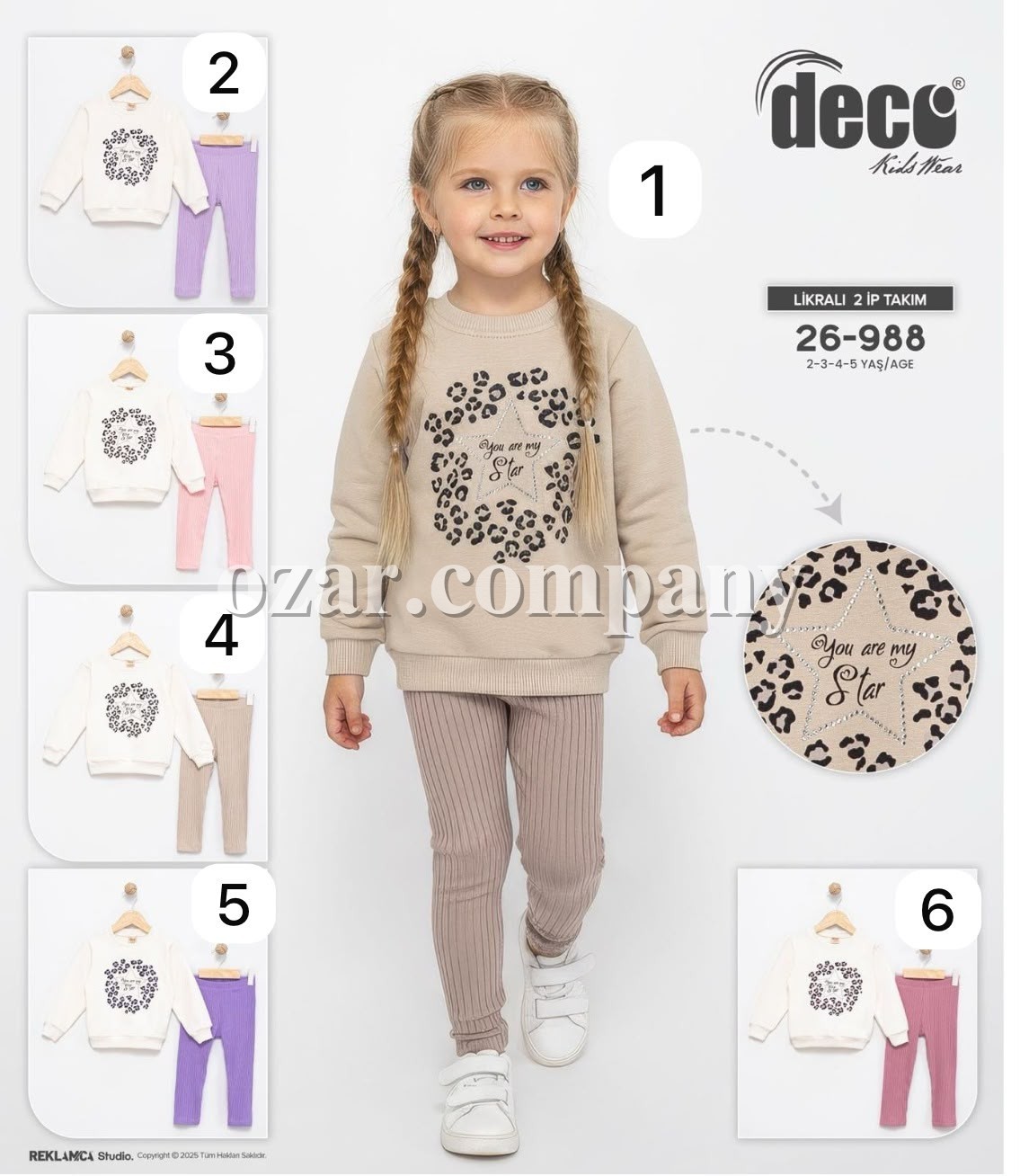 Костюм Двунитка Для Девочки Deco (2-3-4-5лет)